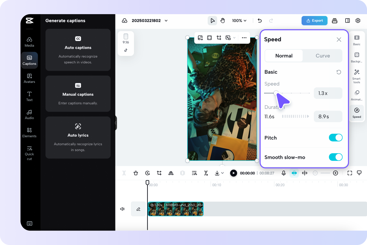 แก้ไขและปรับแต่งวิดีโอ