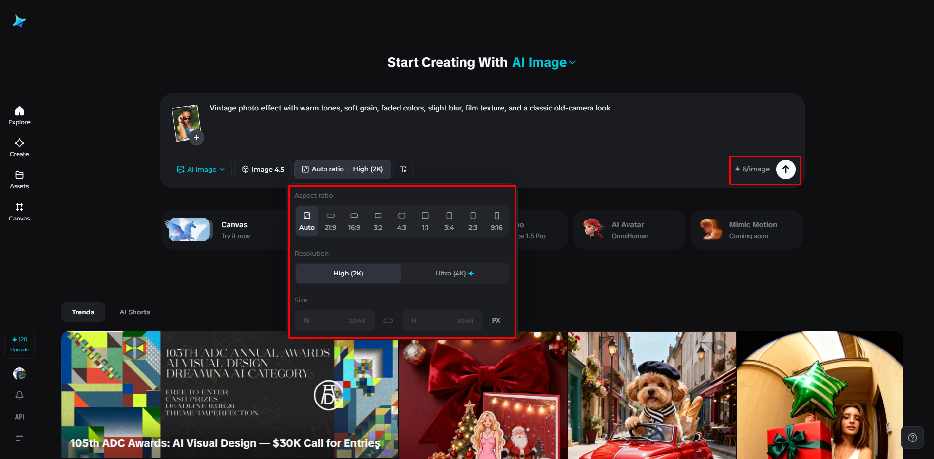 Apply vintage photo effects