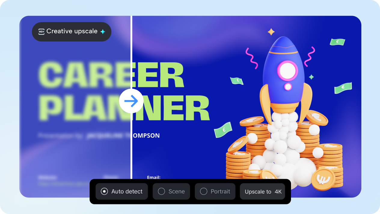 HD presentation slide