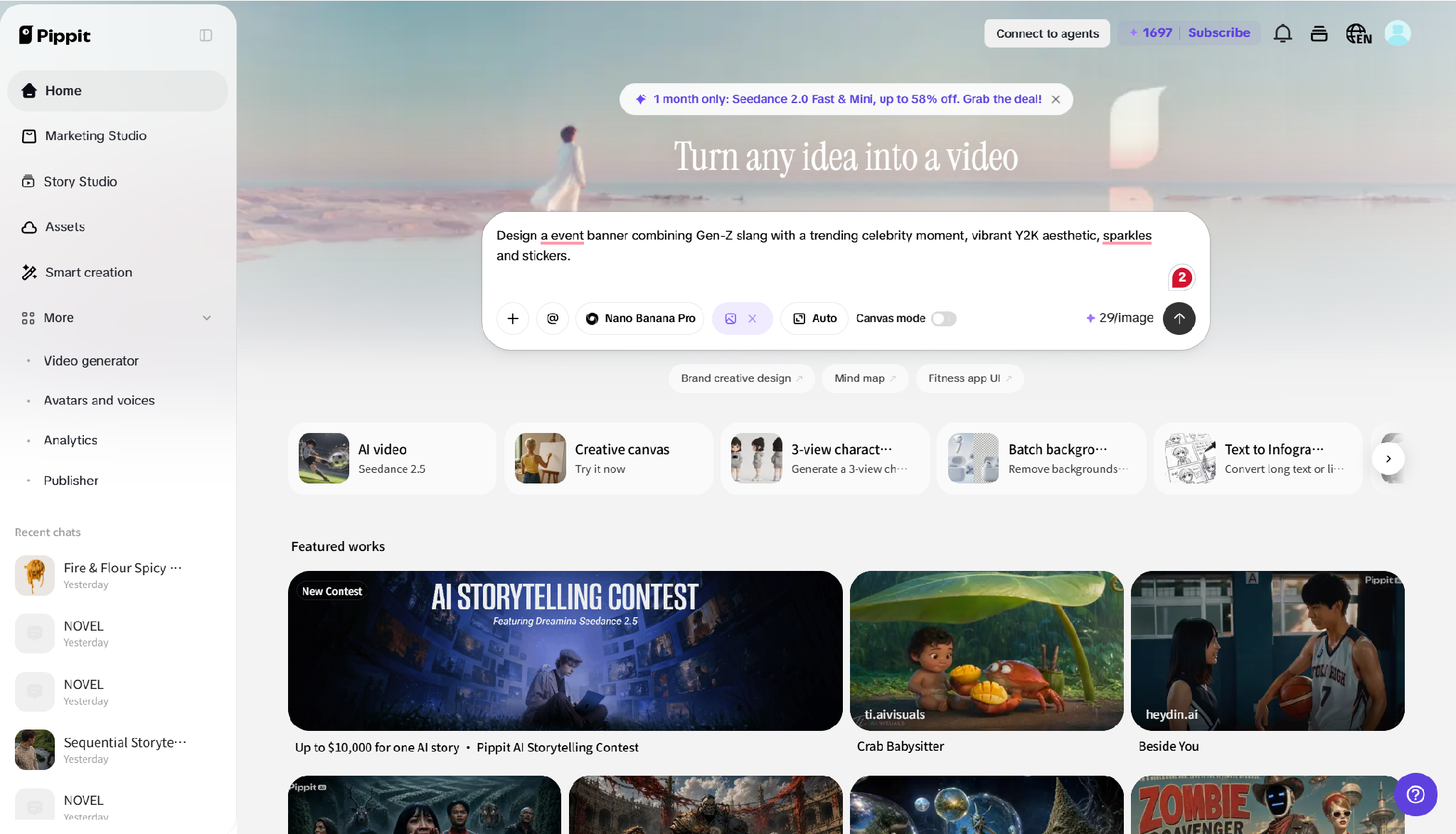 Describe your event banner on the homepage