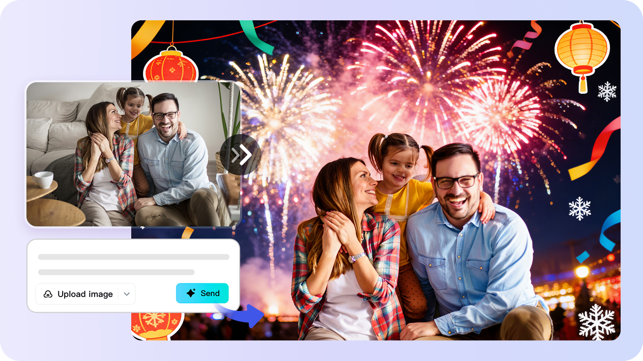 Clean up photos for professional holiday