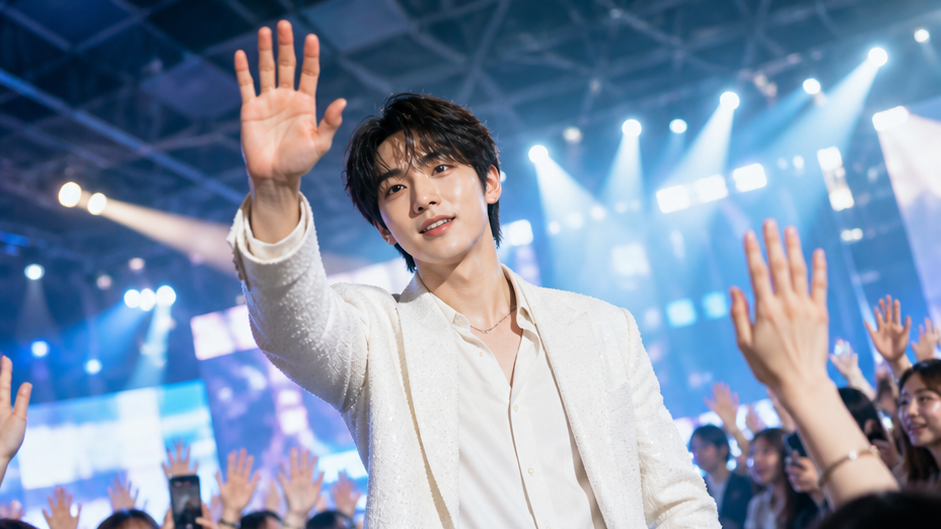 AI Celebrity Fan Meeting Effect original 16:9 cover visual