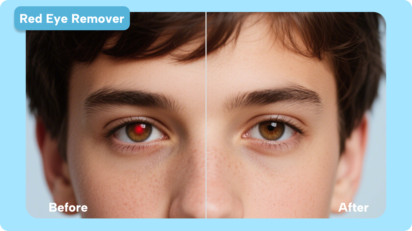 Aplicație pentru a scăpa de ochiul roșu