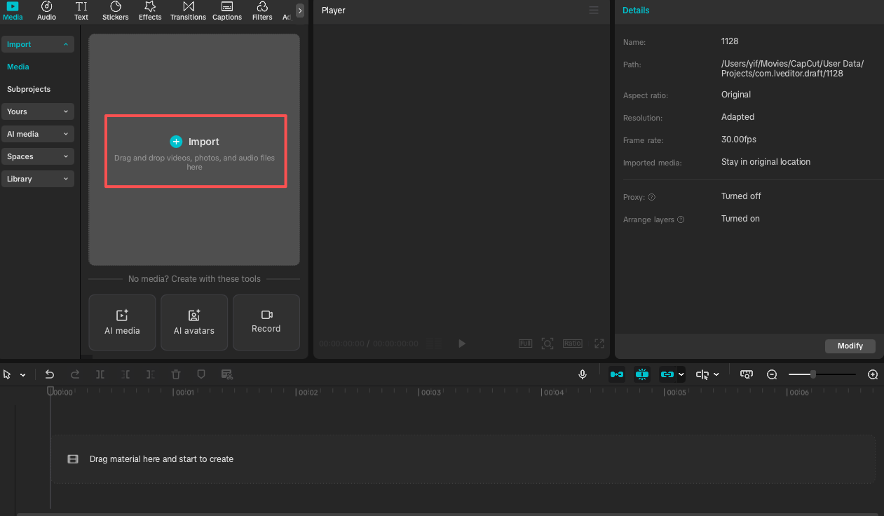 Upload Video to Blur a Part
