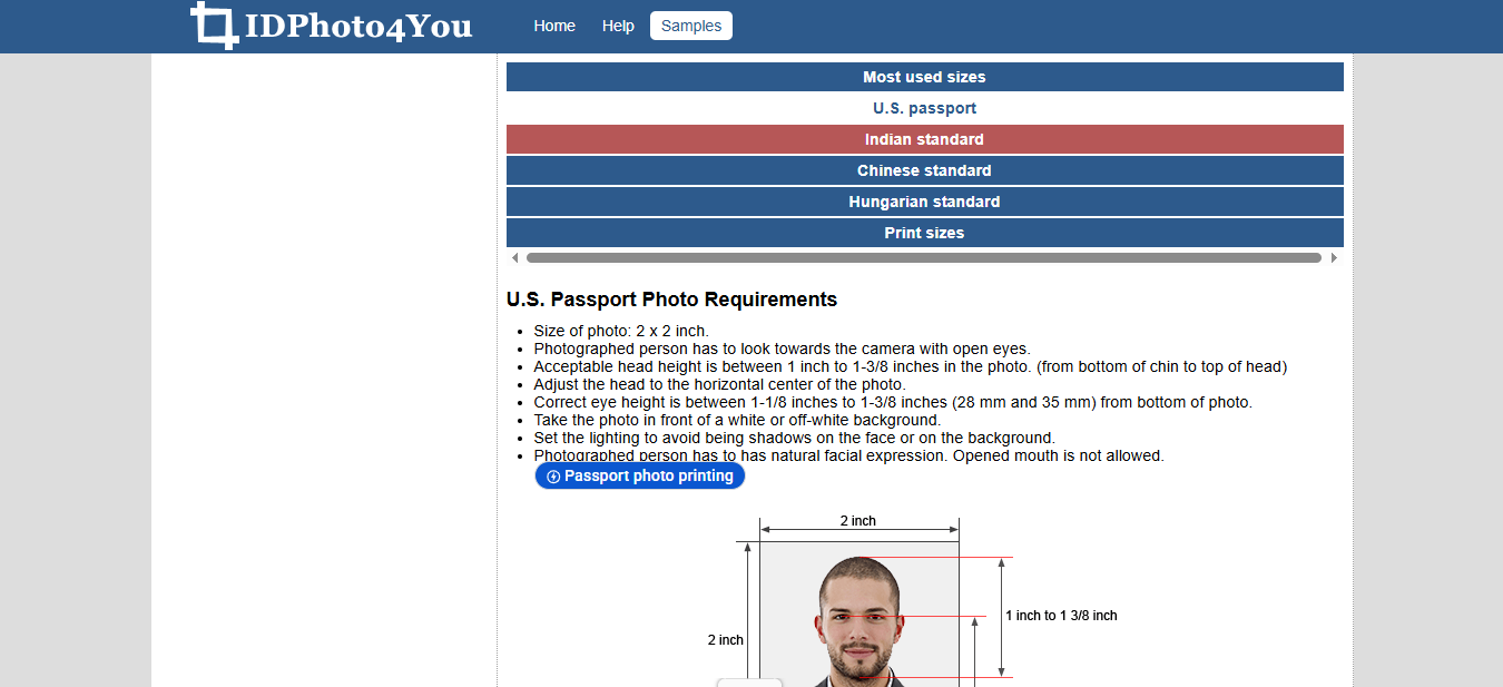 Edit a passport-size photo for free using IDPhoto4You