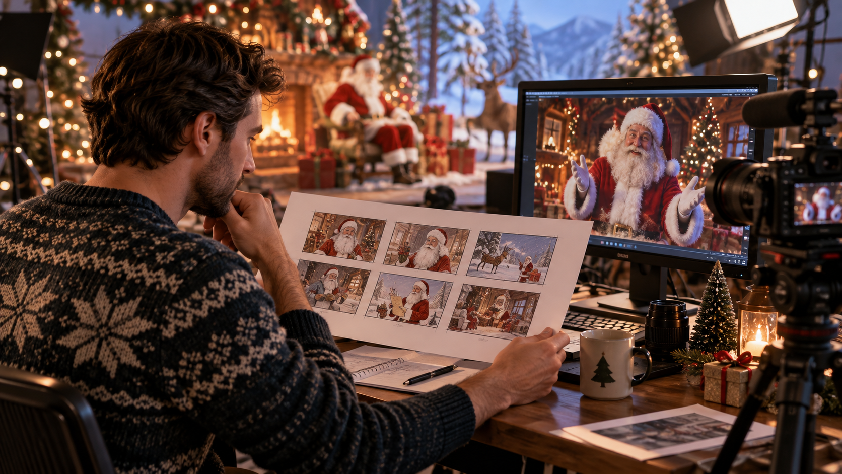 AI Santa video tutorial prompt example 3