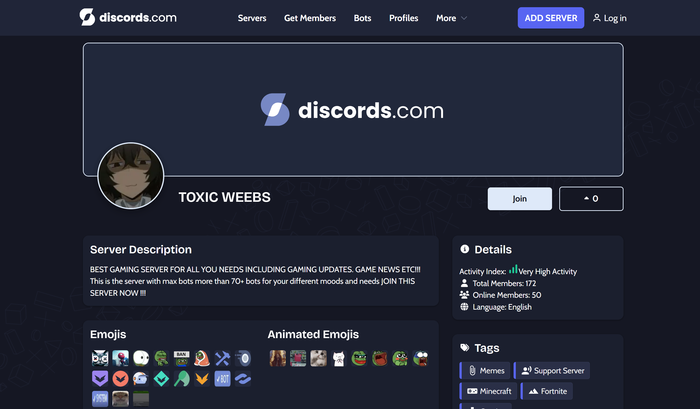 TOXIC WEEBS Discord YouTube promóciós szerver YouTubers és Twitch alkotók számára