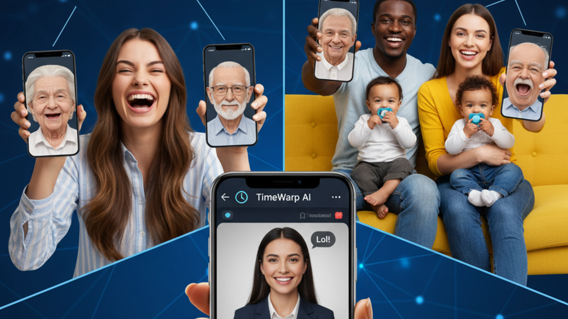 Eğlence ve sosyal medya amaçlı yapay zeka yaş filtreleri