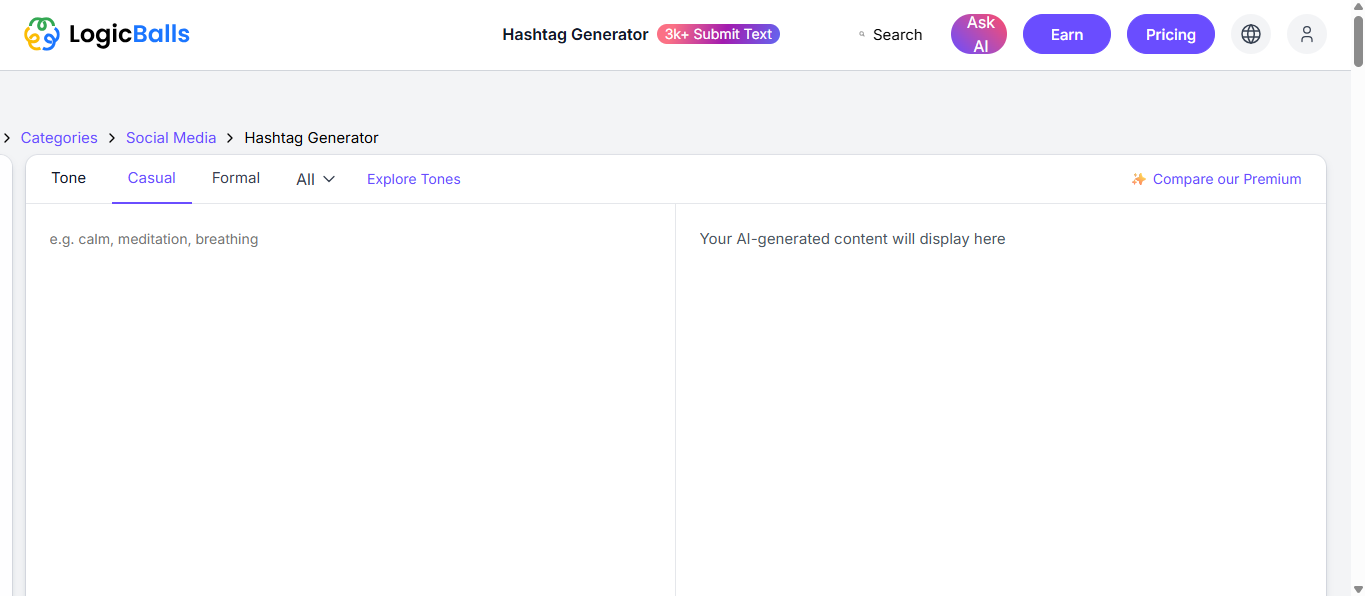 Giao diện của LogicBalls