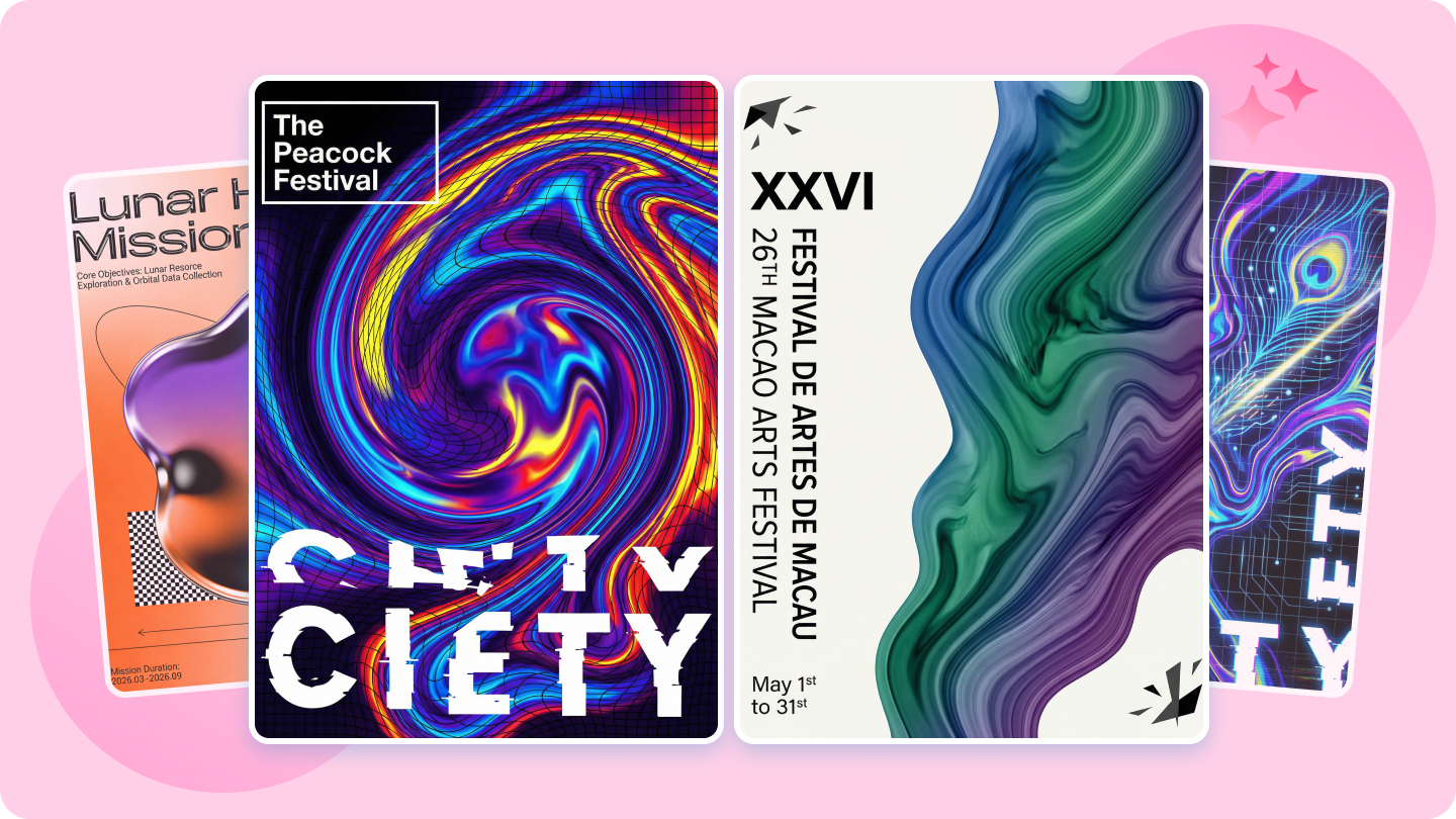 Explore Creative Abstract Poster Design Ideas & Inspiration