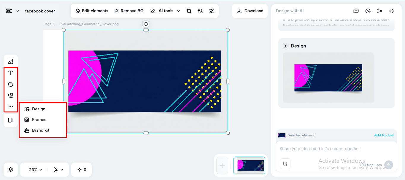Using built-in tools on the CapCut desktop video editor