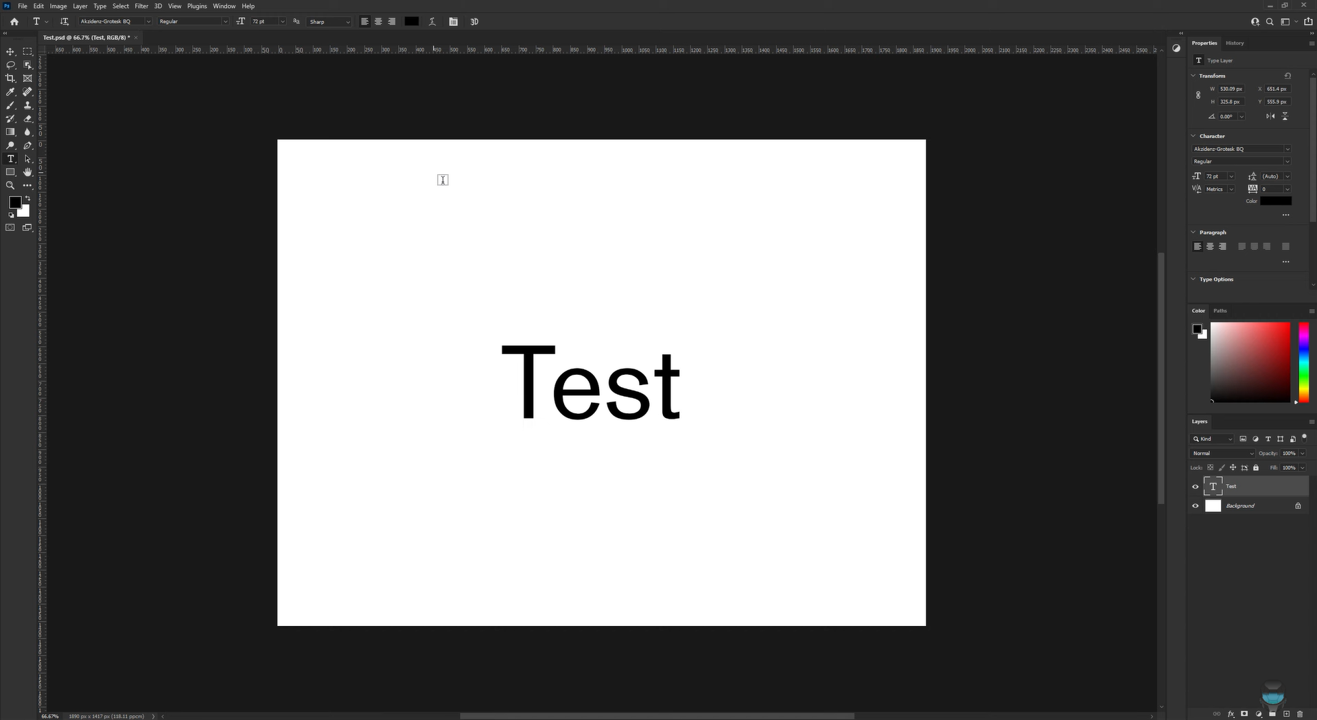 Image revealing how to use the Open Sans light font in Adobe Photoshop