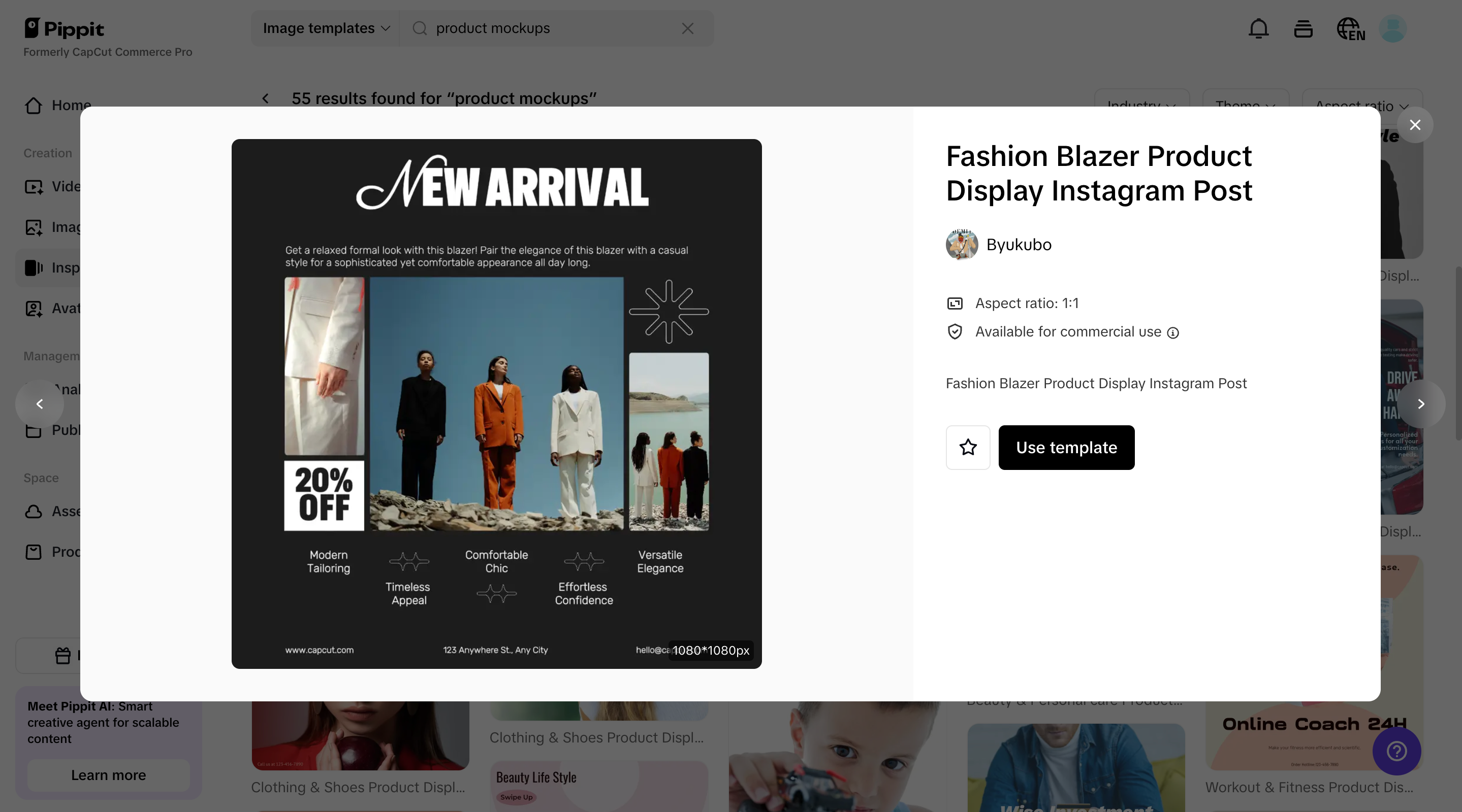 Choose your preferred mockup