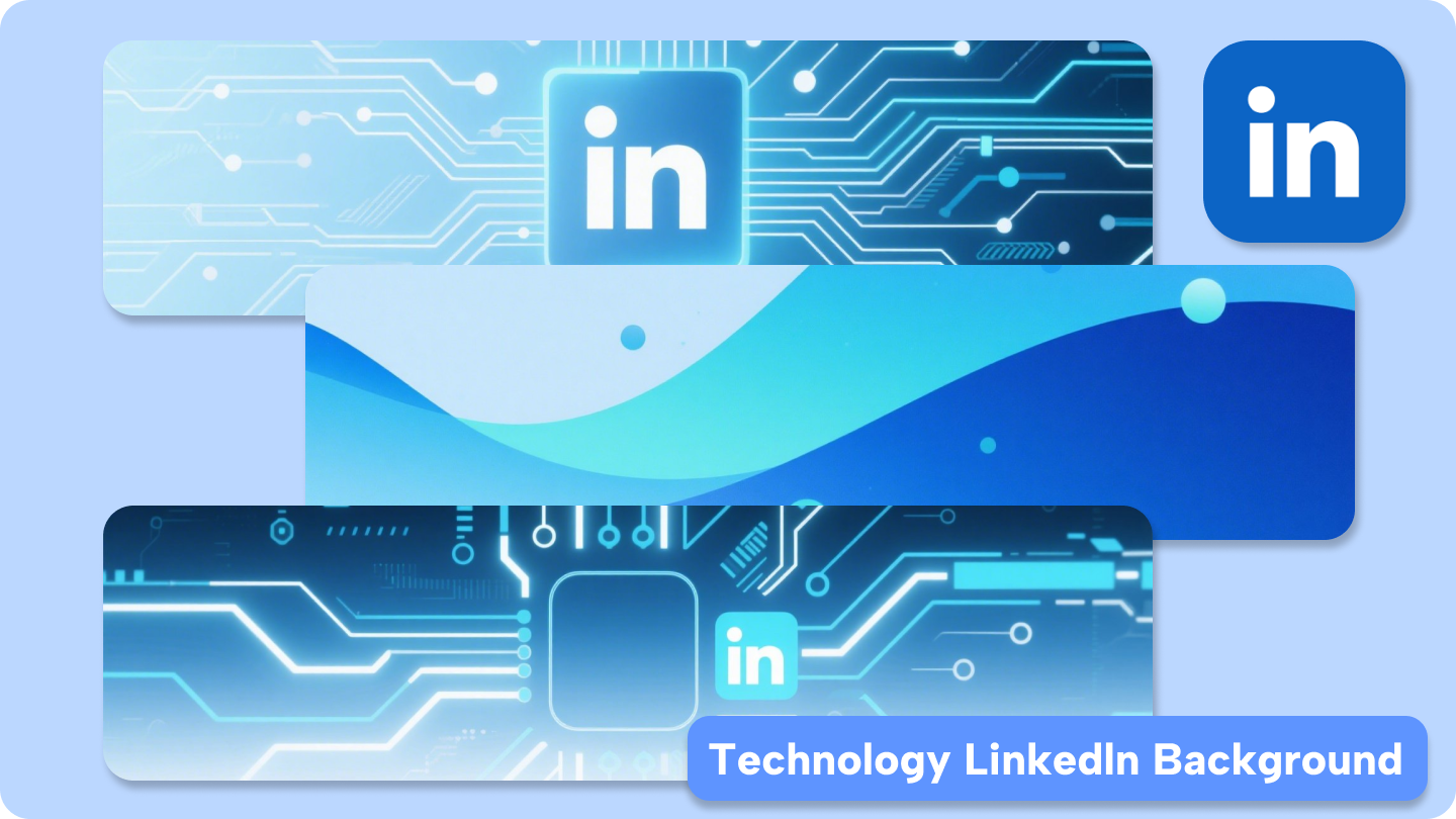Trabalhos Technology linkedin background: