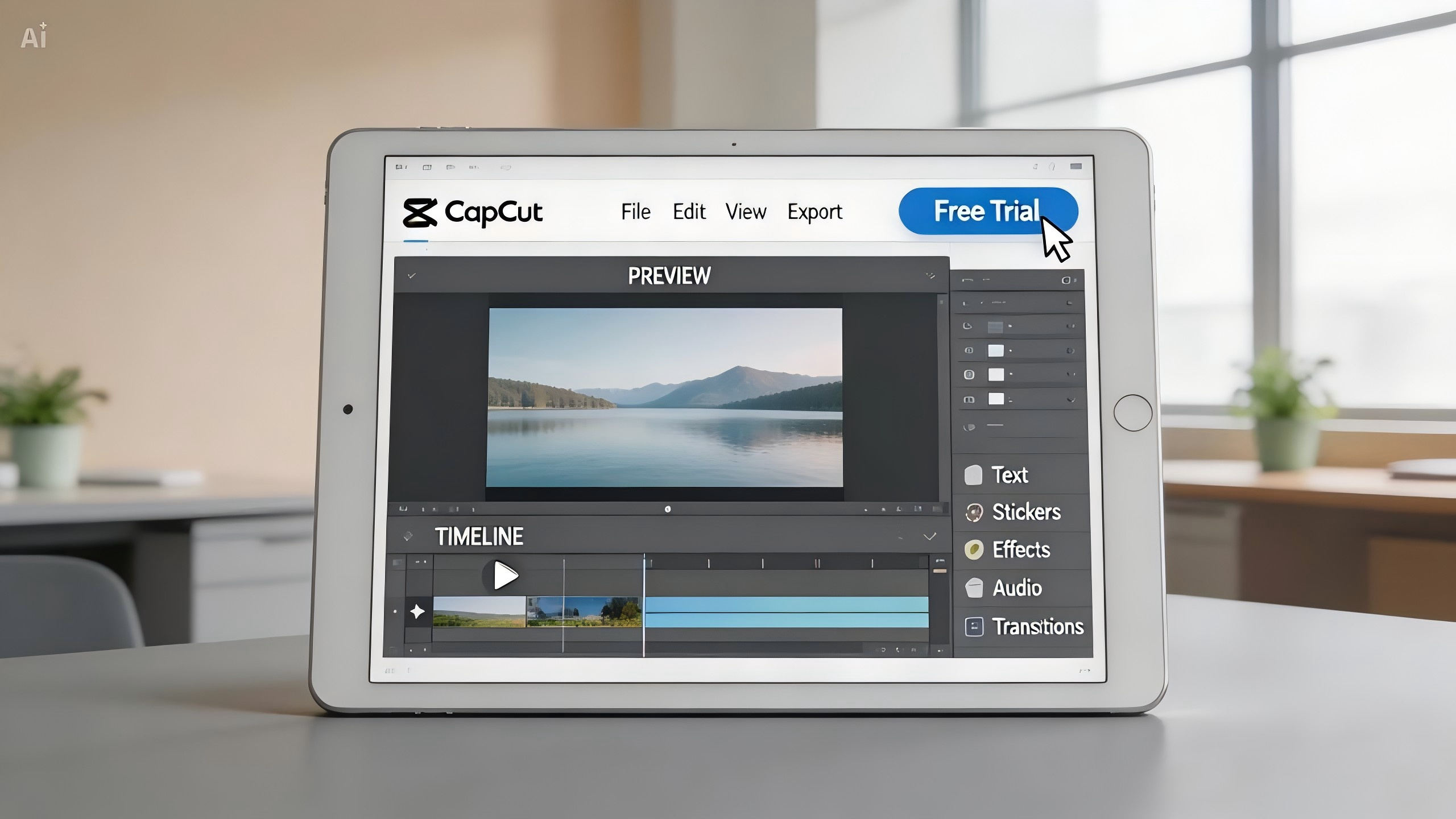 CapCut on iPad