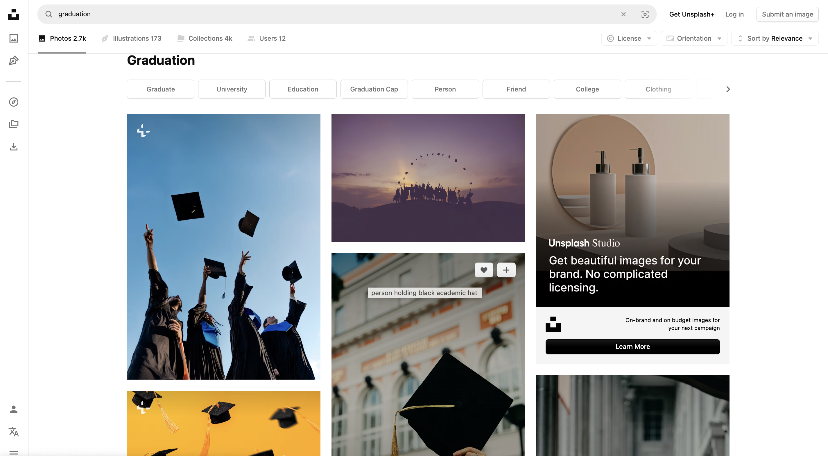 Unsplash graduation poster design ideas