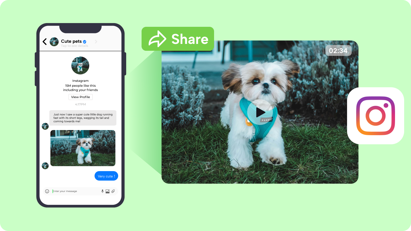 come inviare video su messaggio diretto instagram