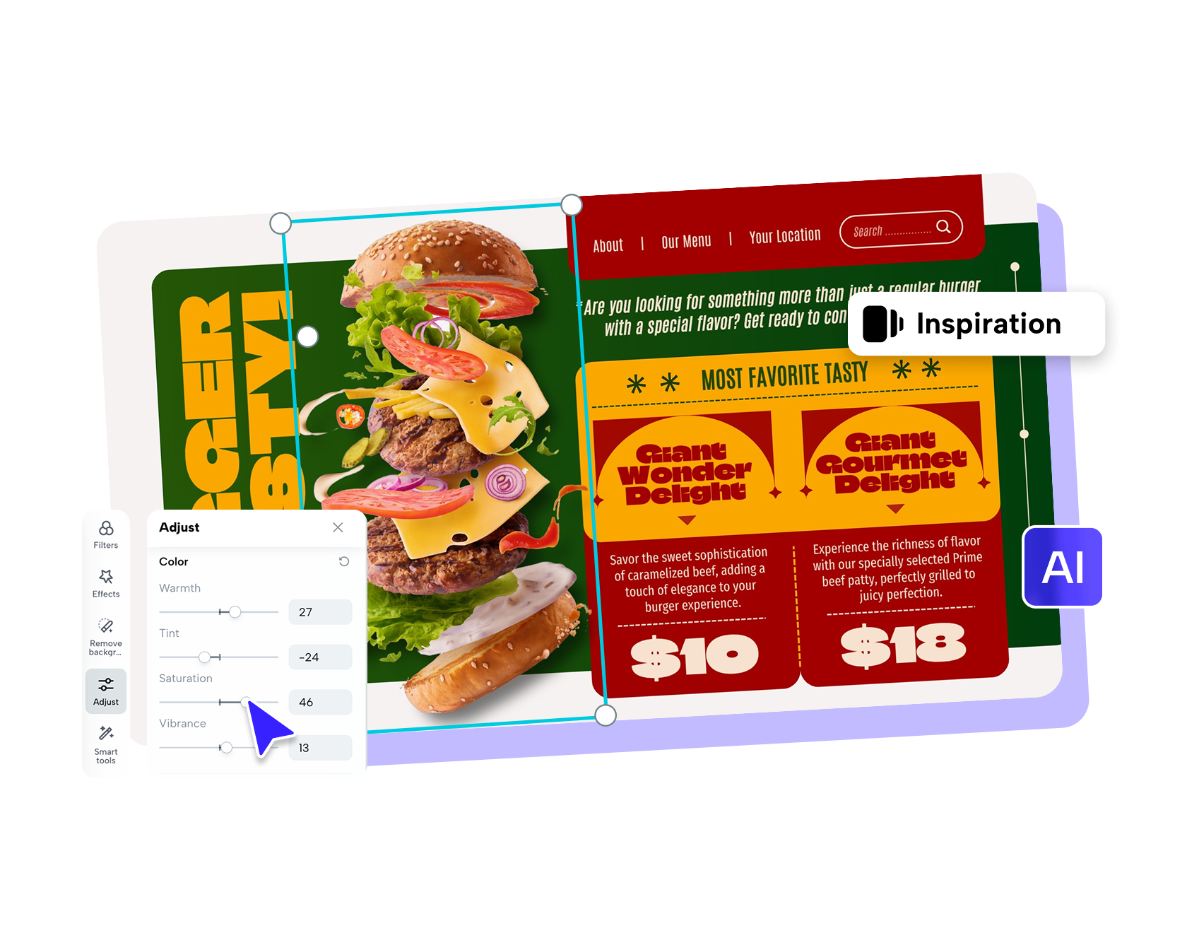 Pippit dashboard interface showing various content creation tools like Link to Video, AI Avatars, and Image Studio.