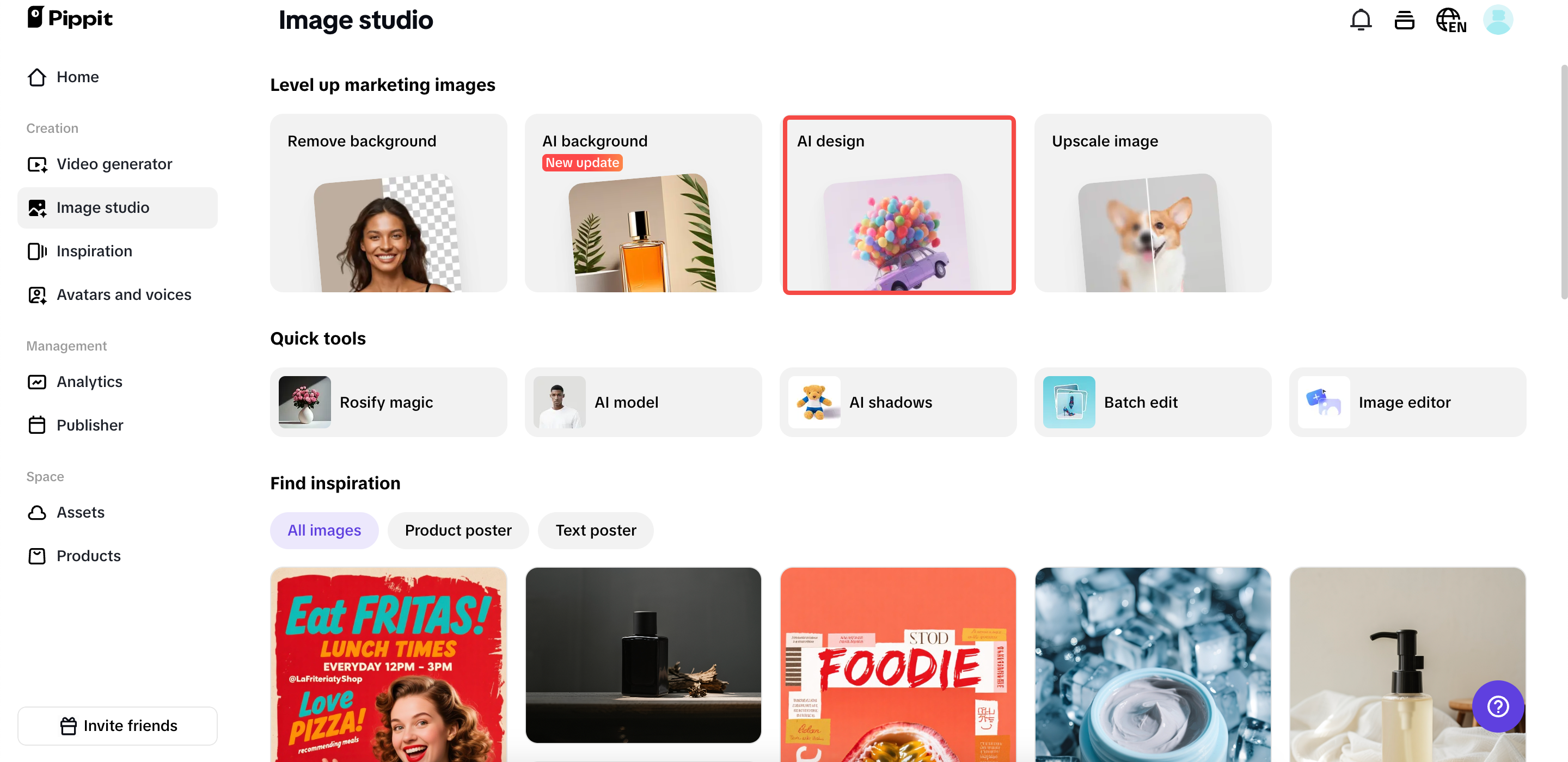 Acessar design de IA