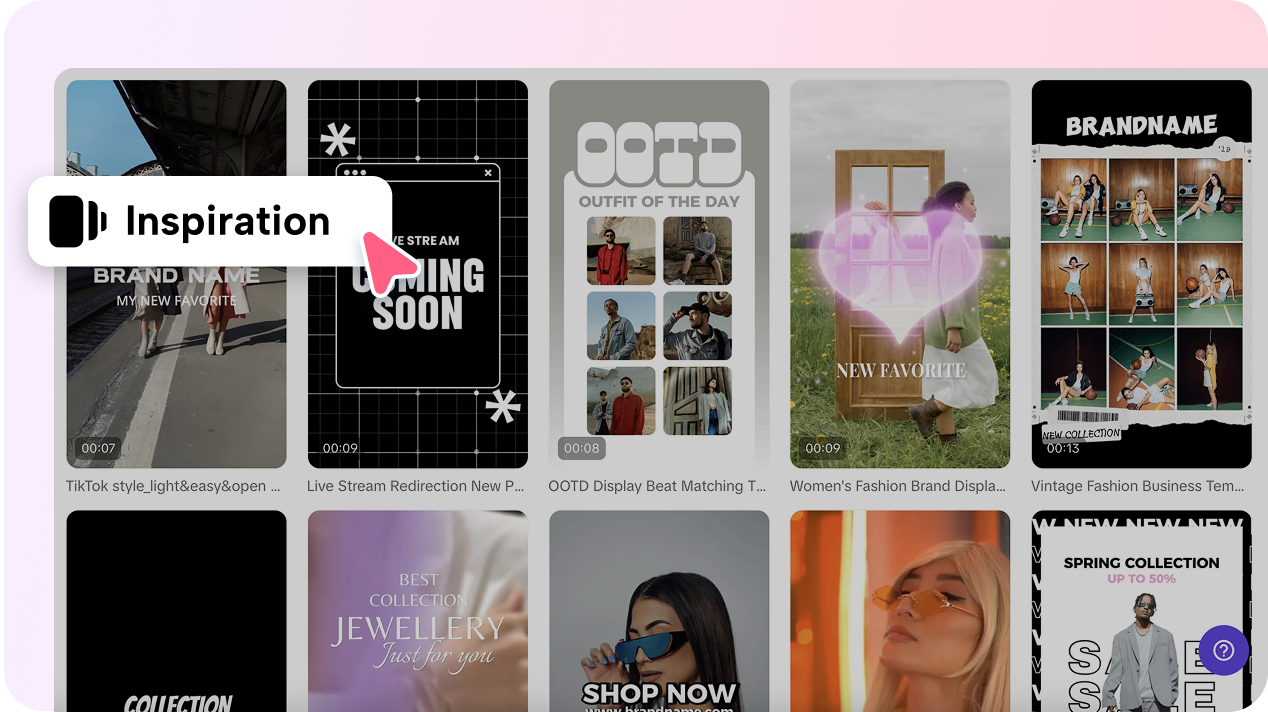Diverse pre-made templates to choose from