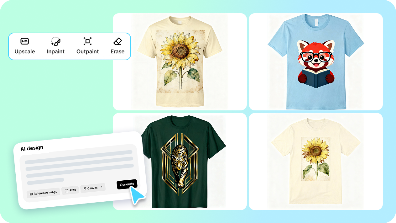 Create T-shirts with AI
