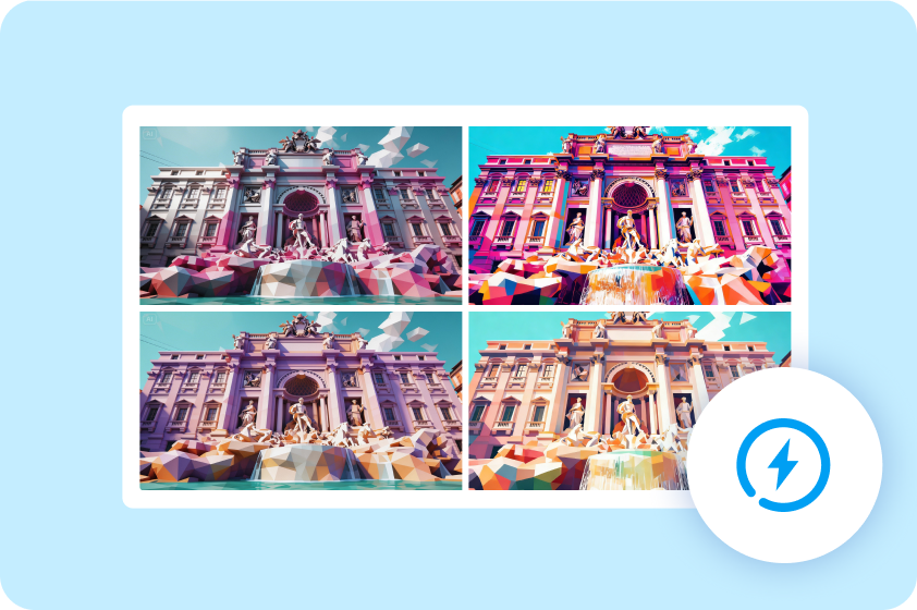  Fast low-poly generation