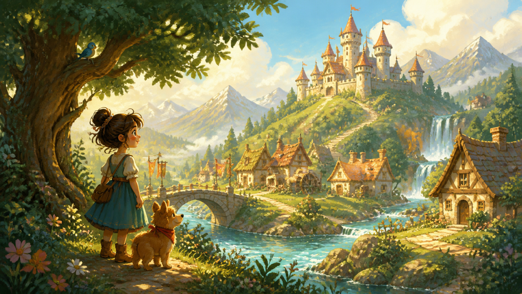 AI Book Illustration Generator original 16:9 cover visual