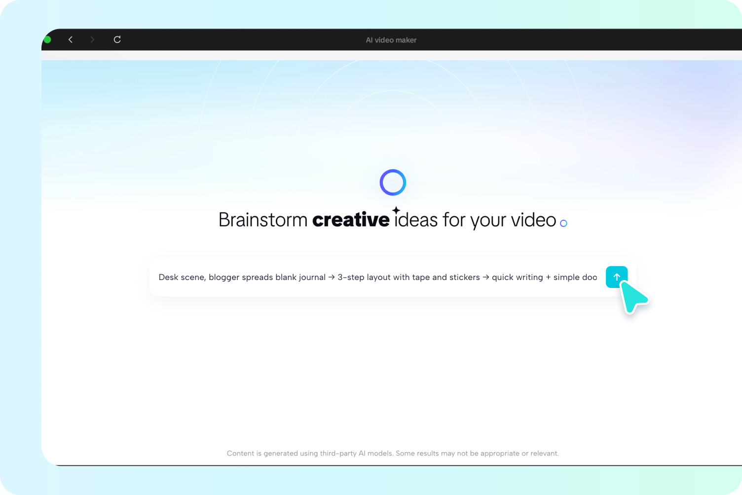 Converting ideas into scripts in CapCut