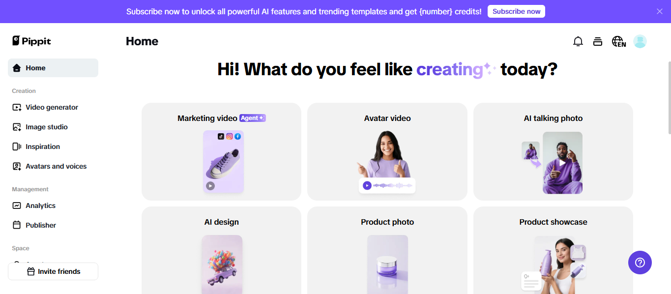 Tagalikha ng disenyo ng pangkapaligirang grapiko ng Pippit