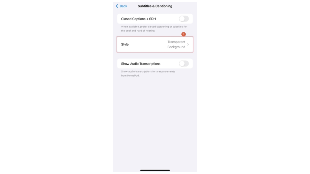 Access subtitles & captioning