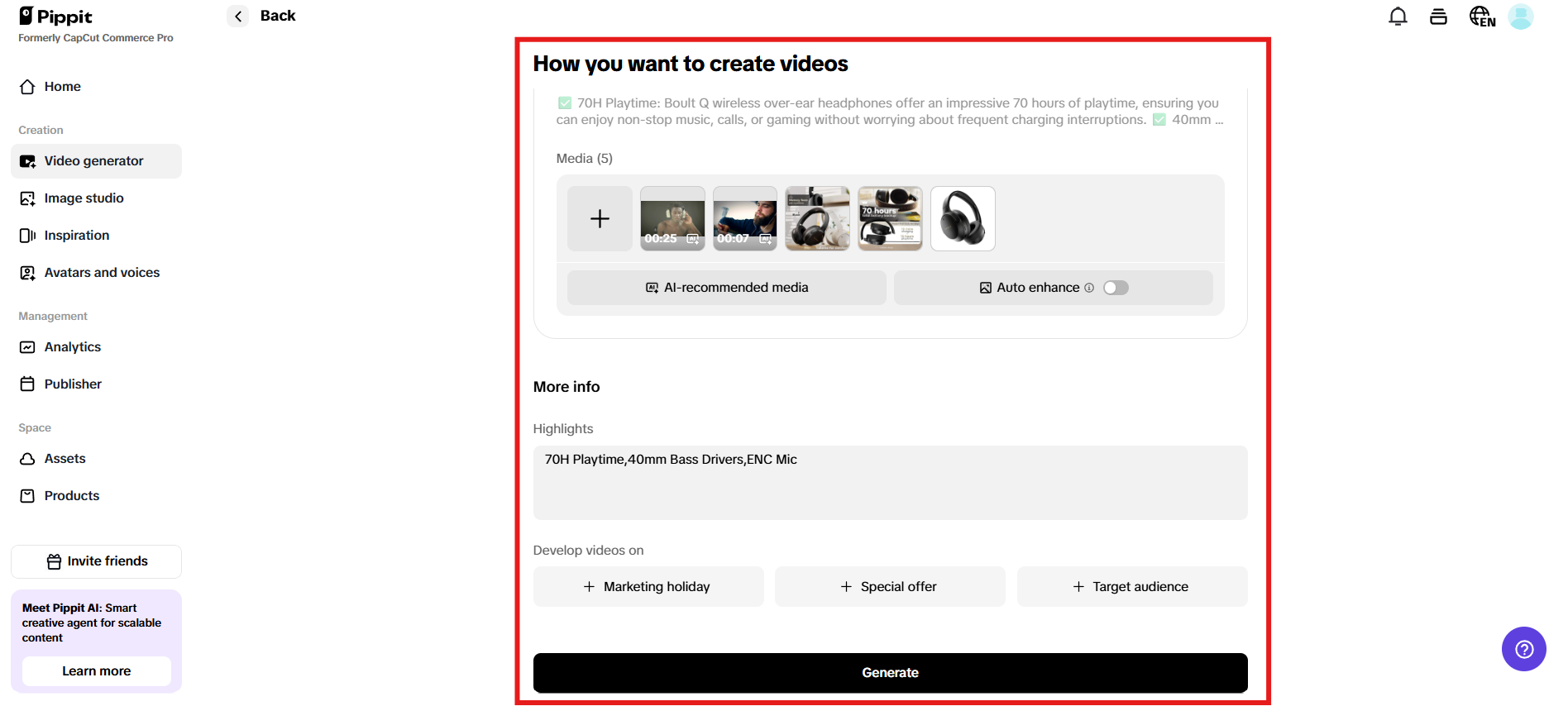 How you want to create videos