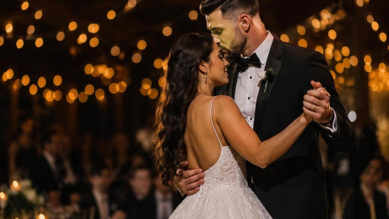 wedding couple dance generator AI template cover
