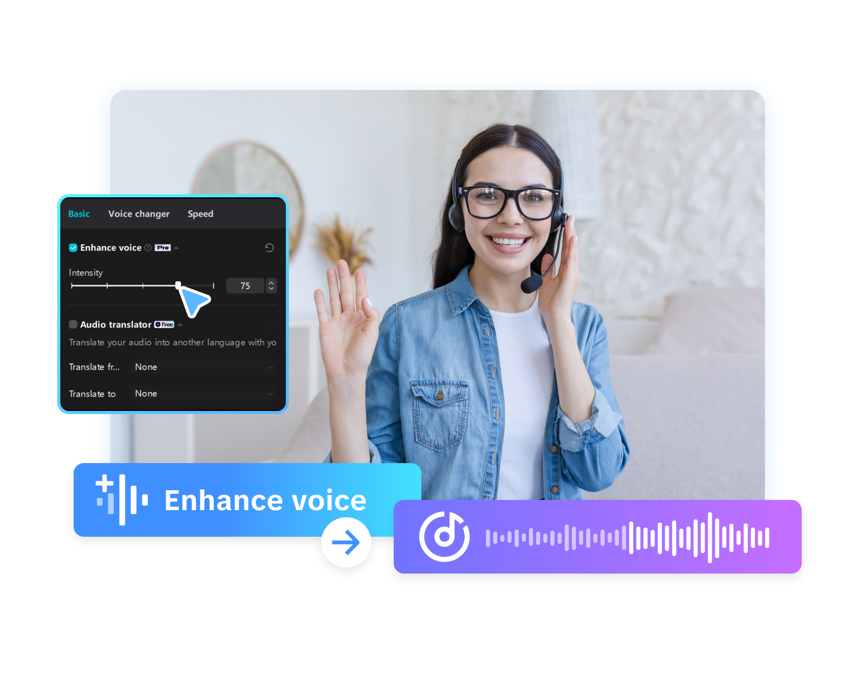 Voice Enhancer ใน CapCut