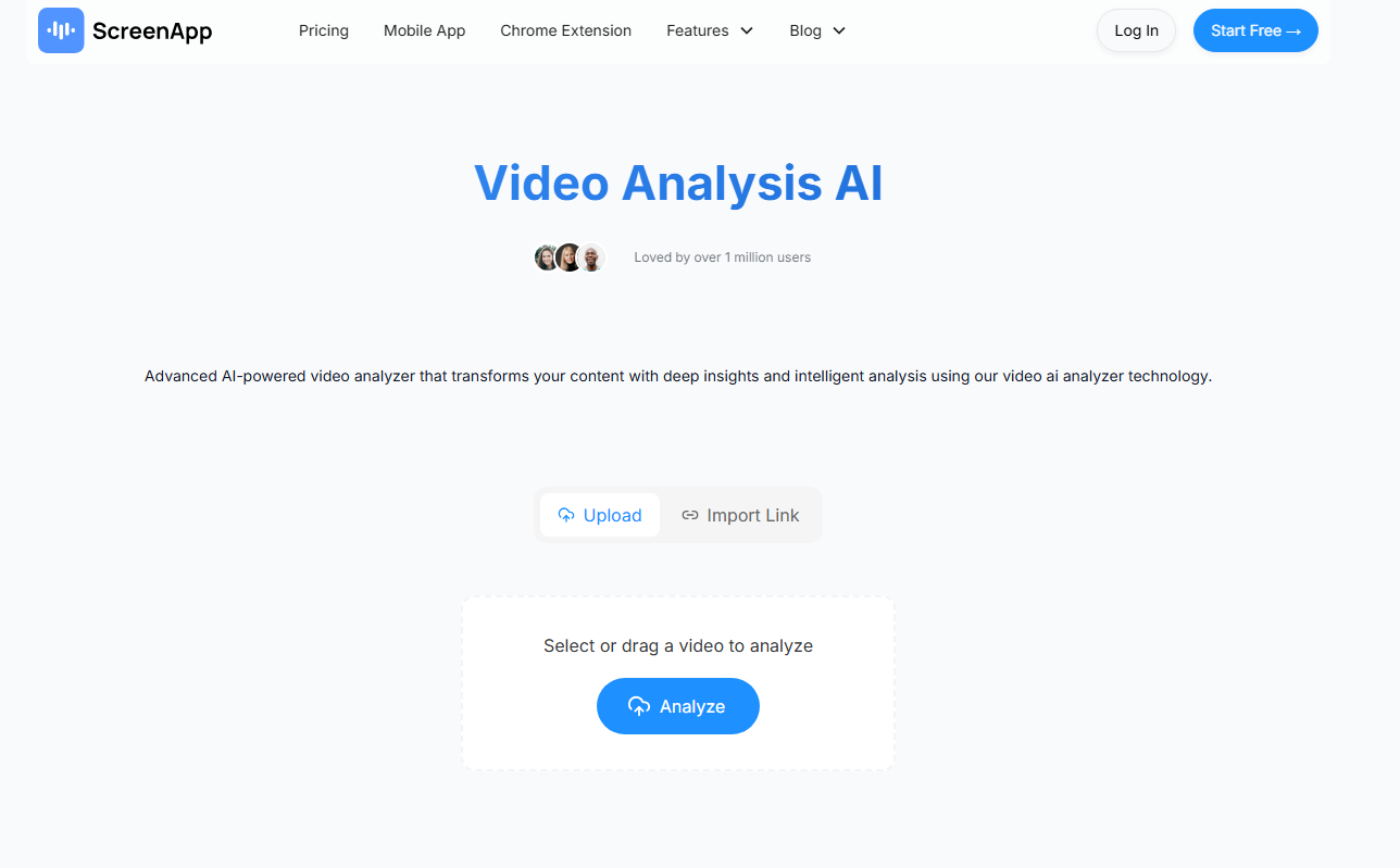 ScreenApp video analyzátor