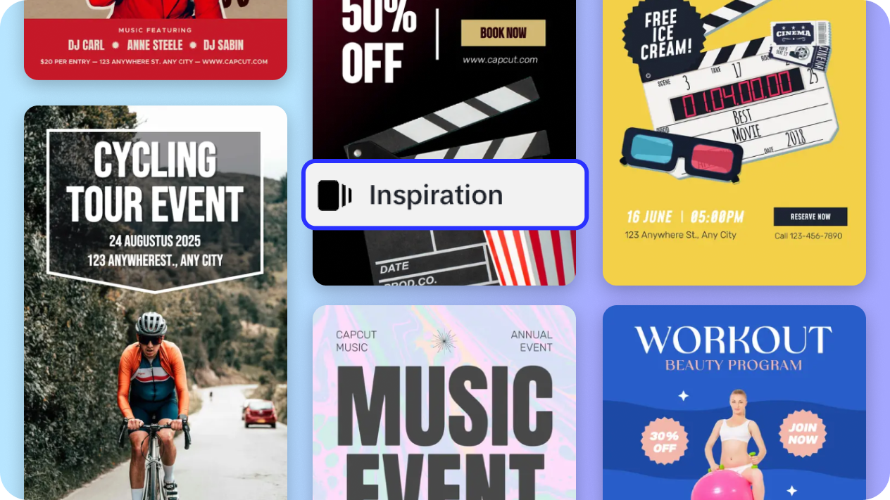 Vast event program templates for instant creation