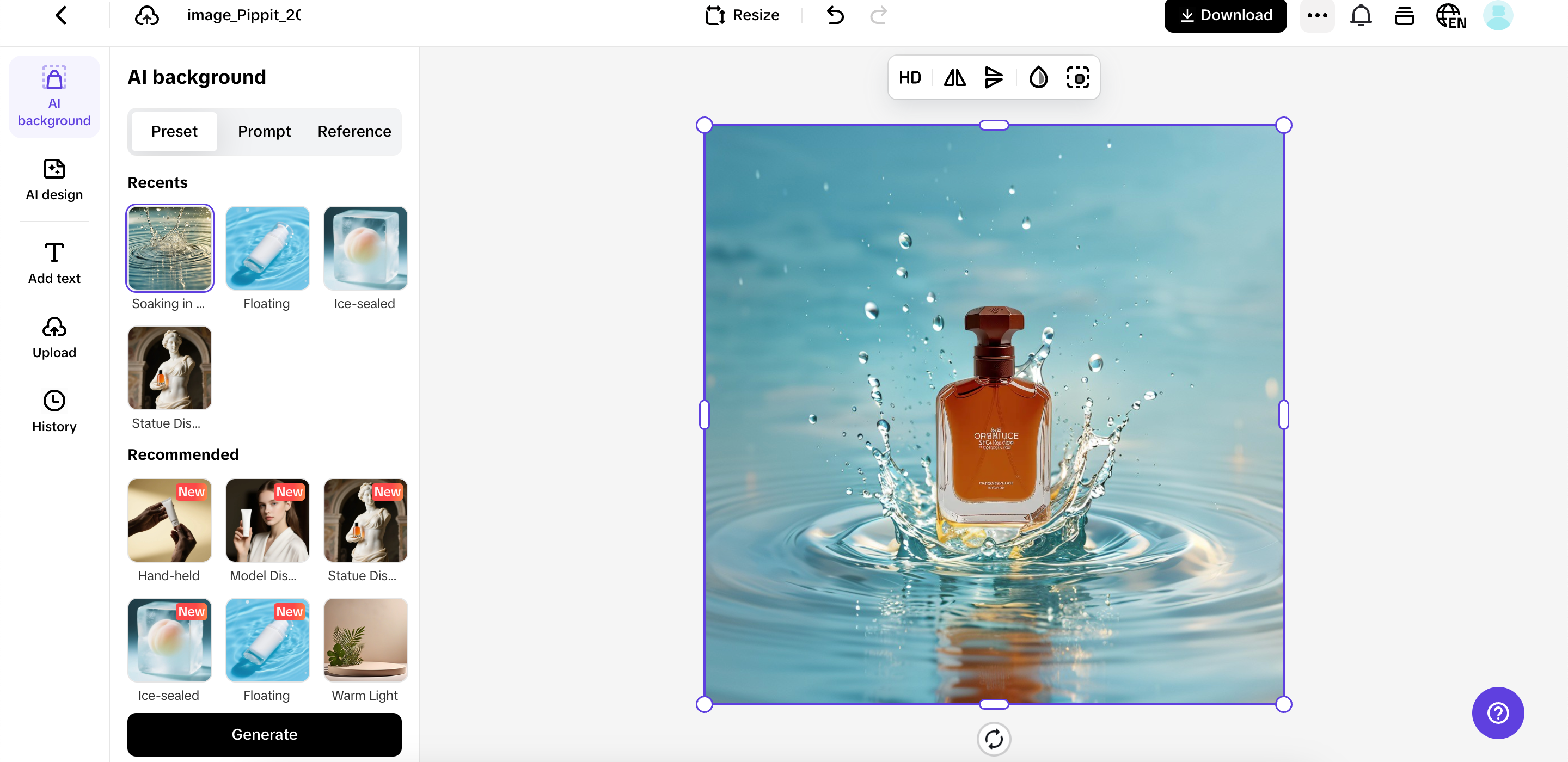 AI product images