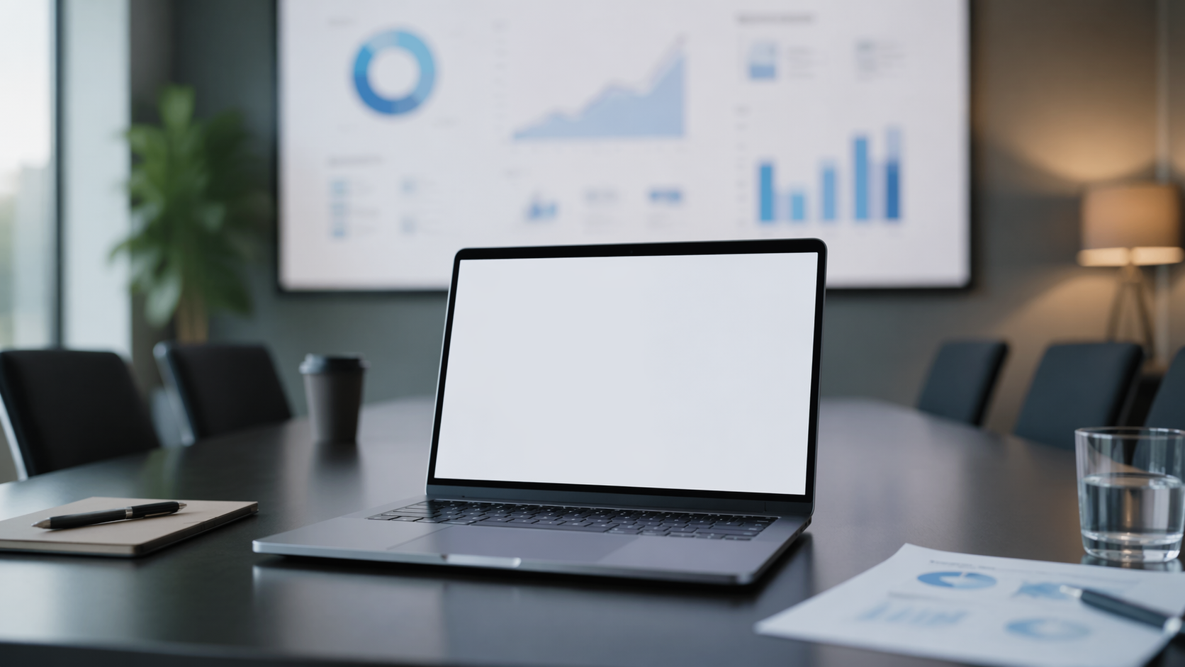 Dreamina MacBook Mockup Prompt Beispiel 5: Startup Pitch Mockup
