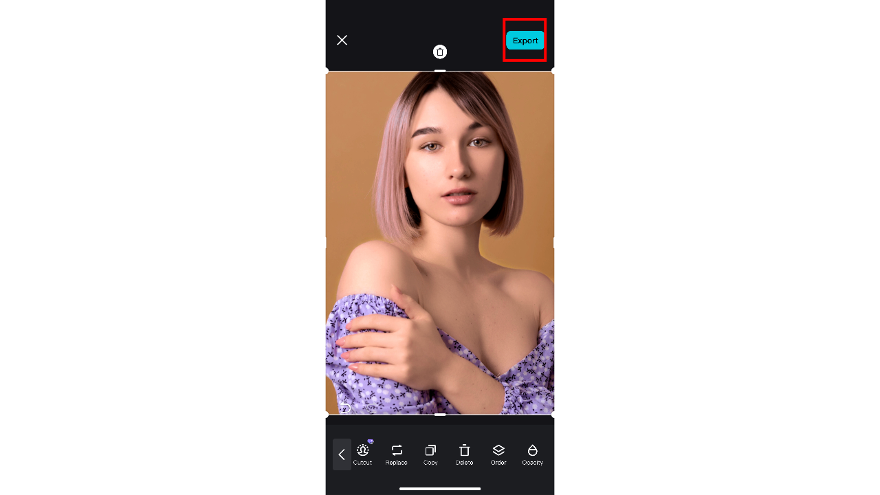 Download your edited photo