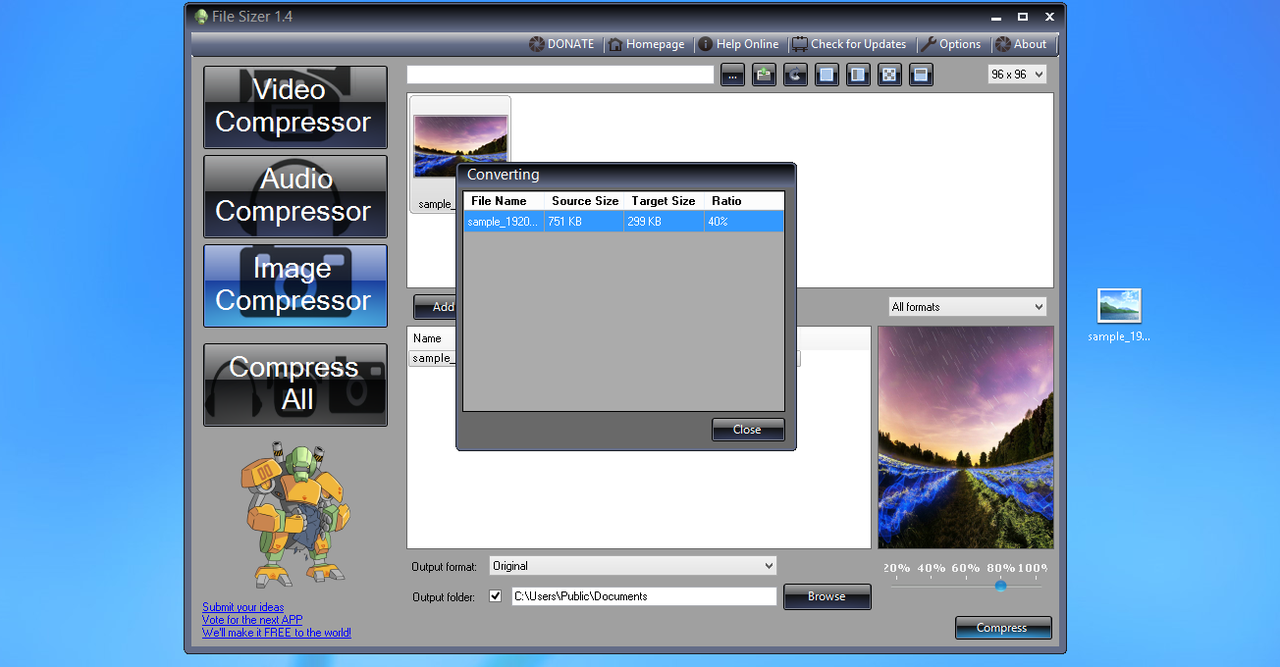 file sizer step 5
