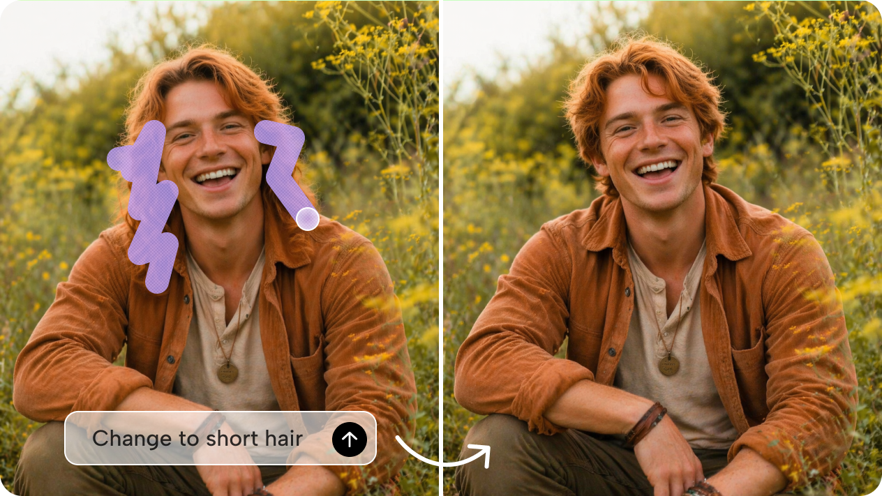 Portrait modification with interactive editing tools