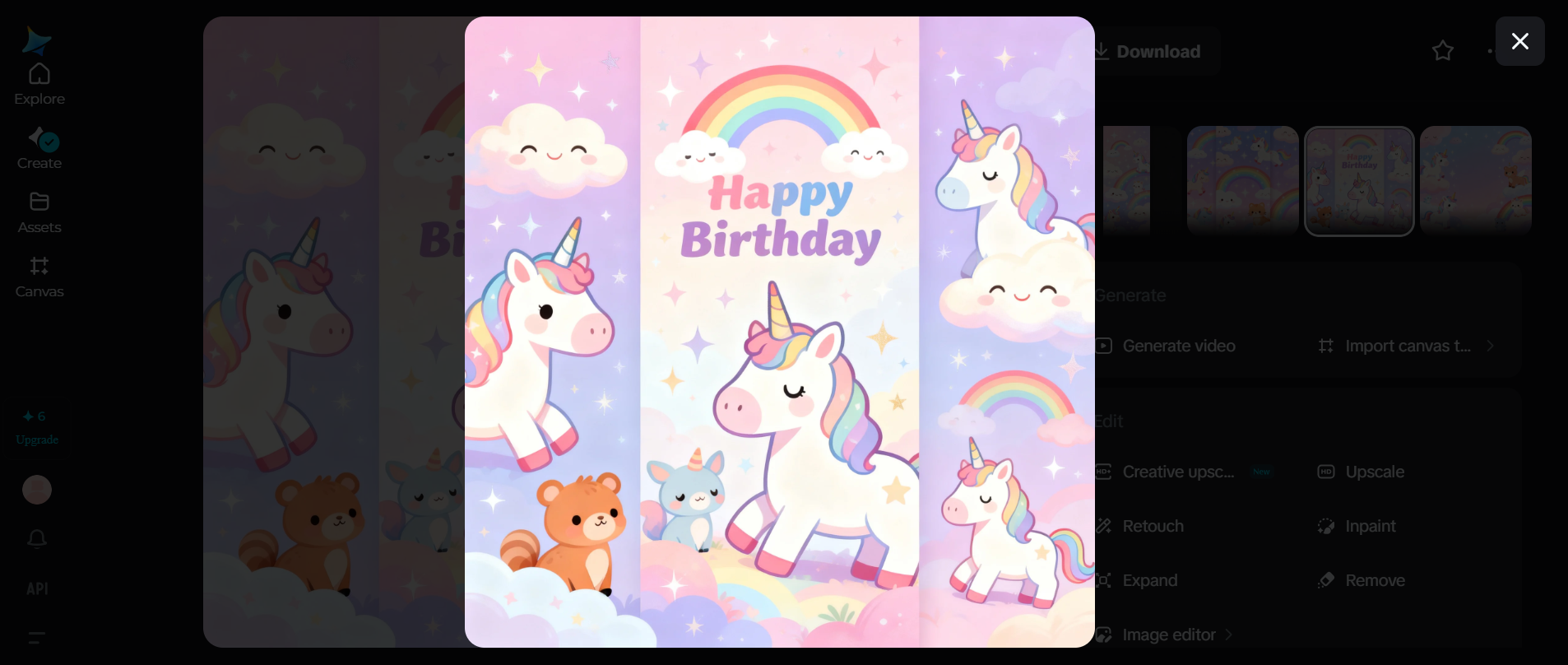 Idea de diseño de póster de cumpleaños para niños