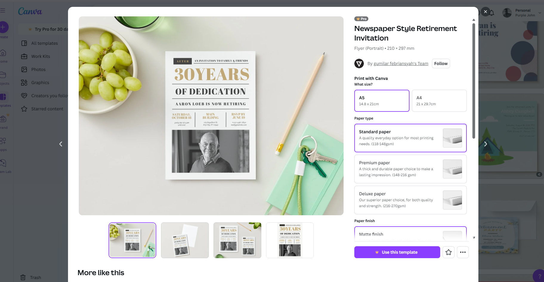 Retirement invitation card online free