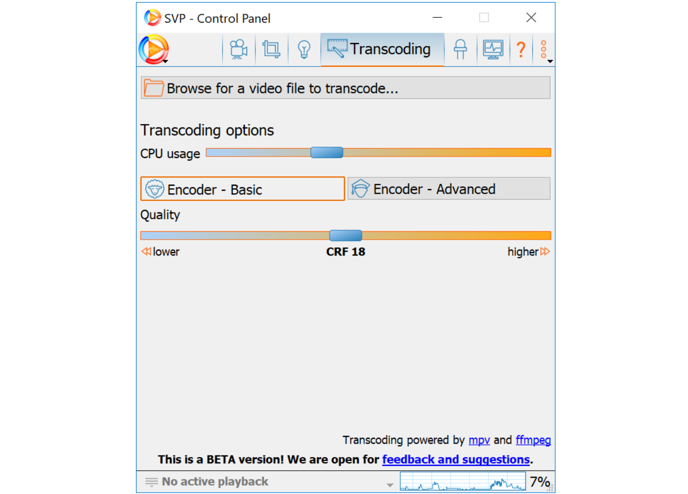 تمكين محرر الفيديو SVP في VLC