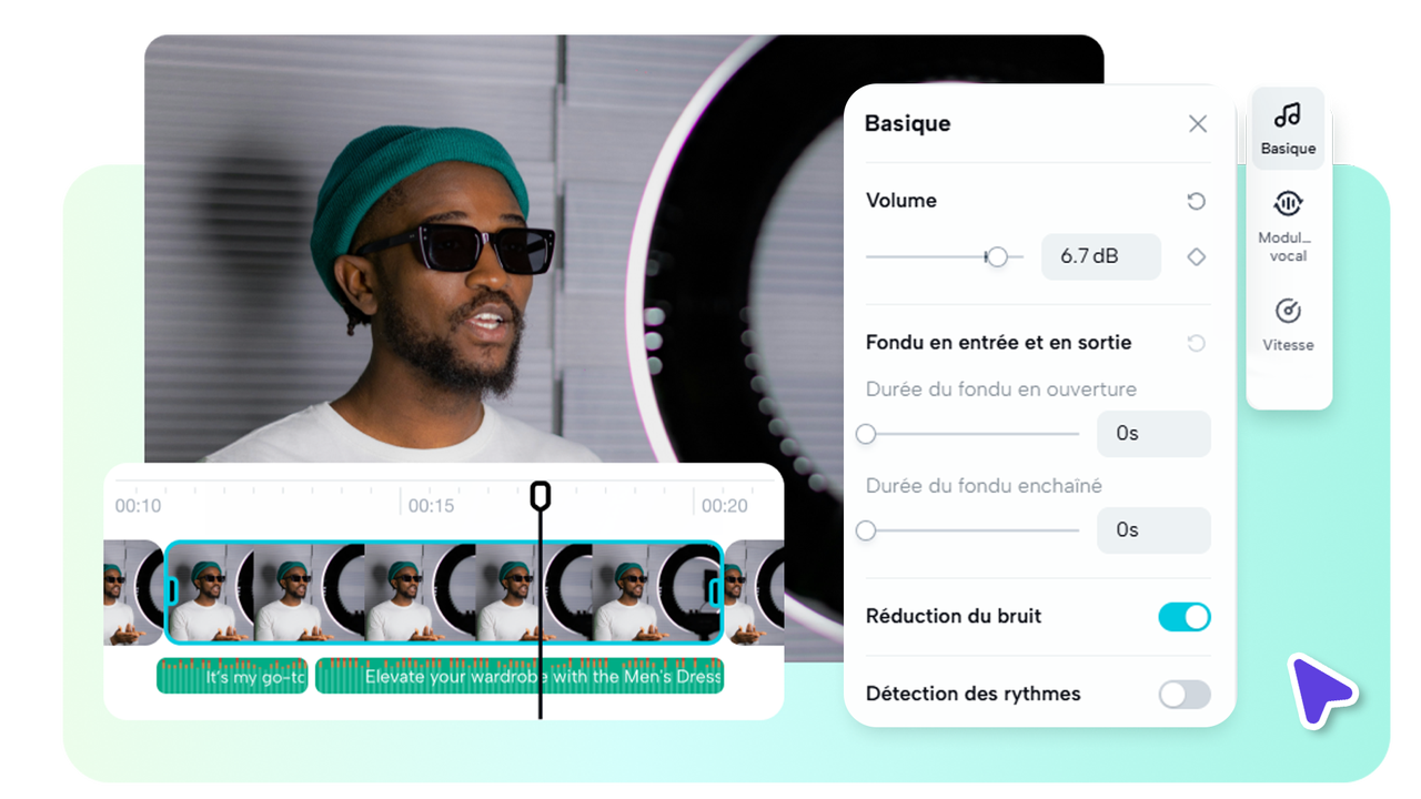 Intégration fluide à l’édition audio et vidéo