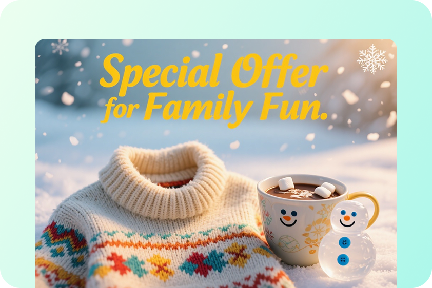  Apply snow effects for promotional posters