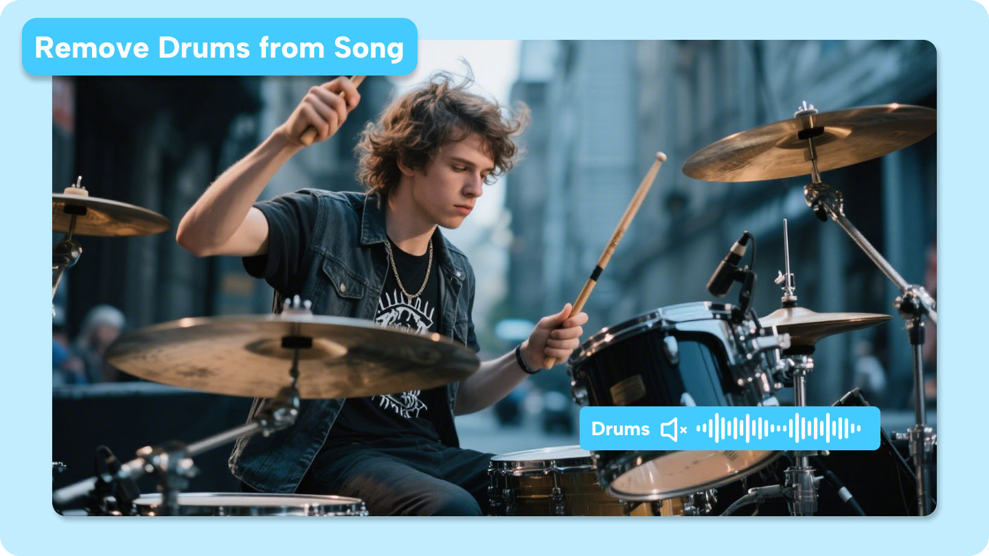 remove drums from song