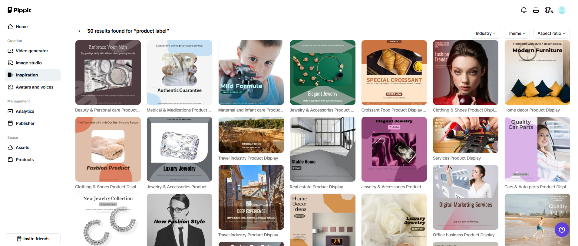 Customizable templates