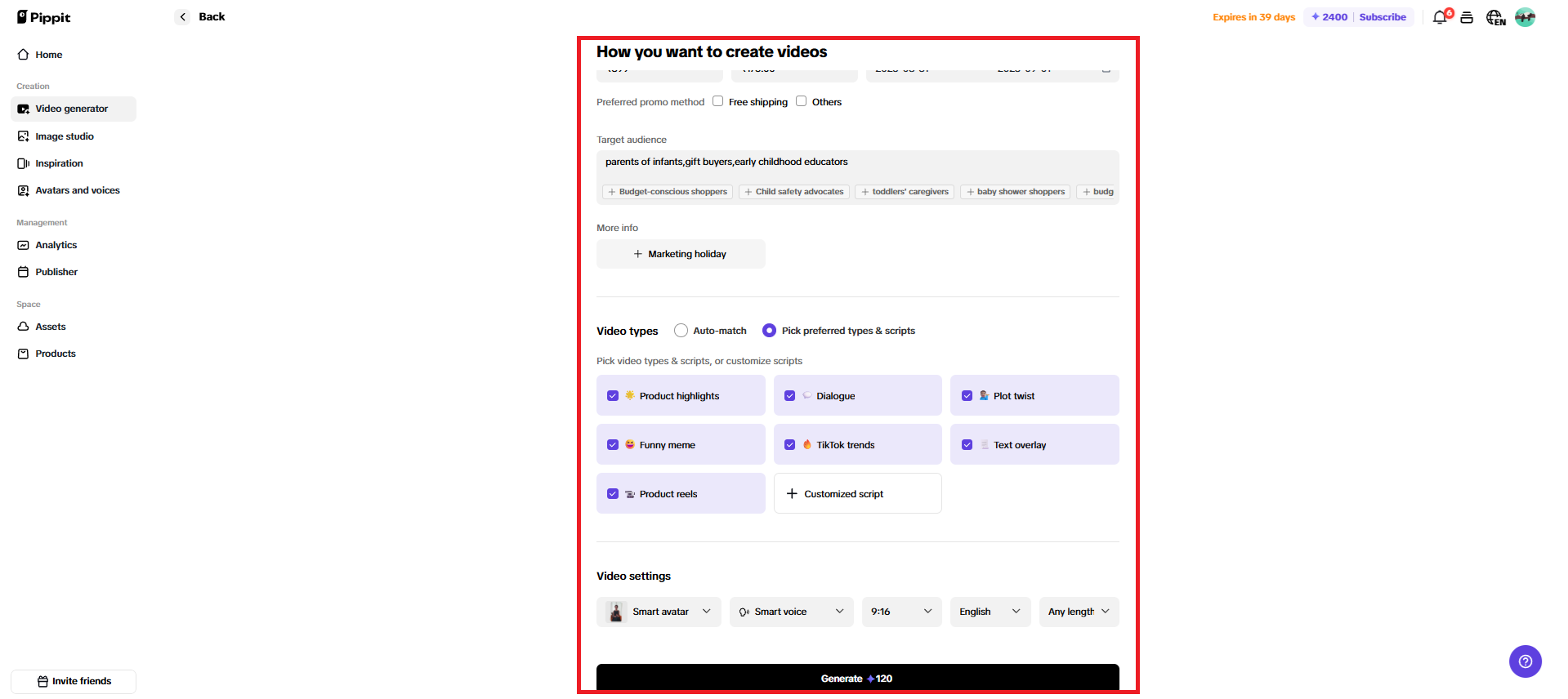 Customize videos details