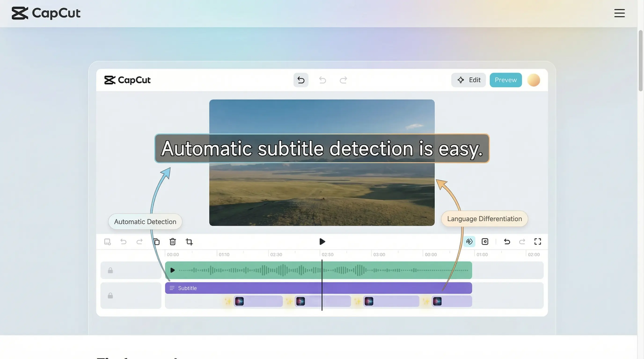 recognize bilingual subtitles on CapCut