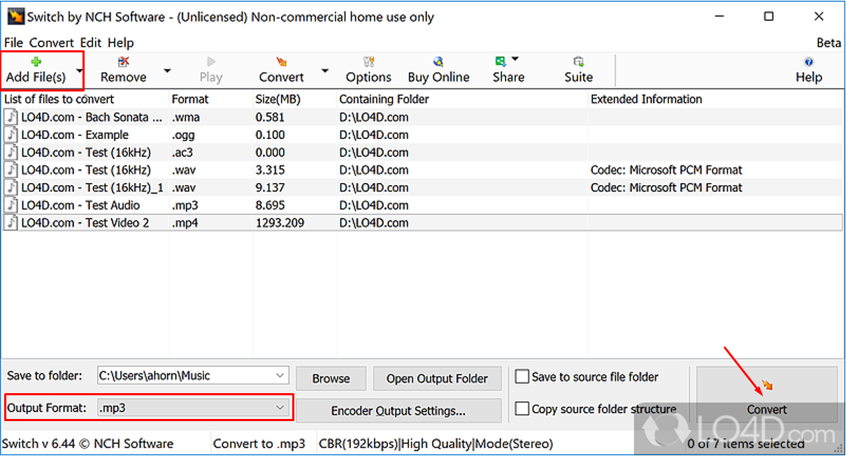 Convert CDA to MP3 with Switch Audio Converter